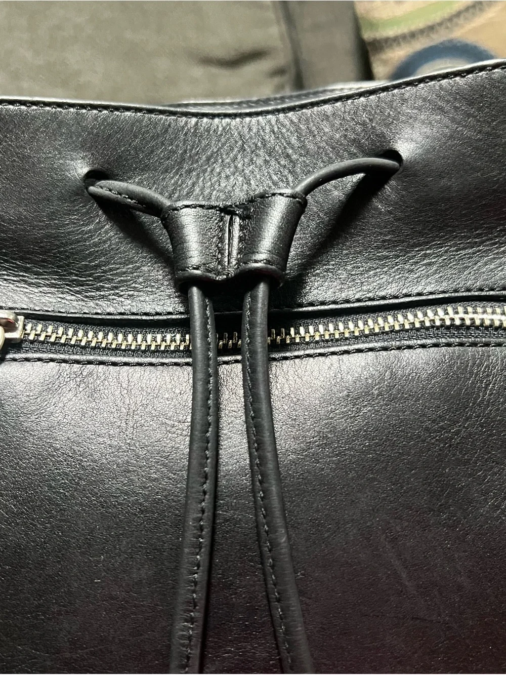 EXCELLENT CONDITION Coach Black Leather DayPack Back pack - Authentic! - Picture 6 of 12